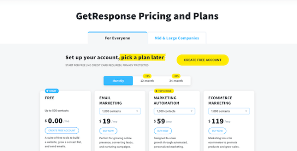 GetResponse-pricing-and-plans