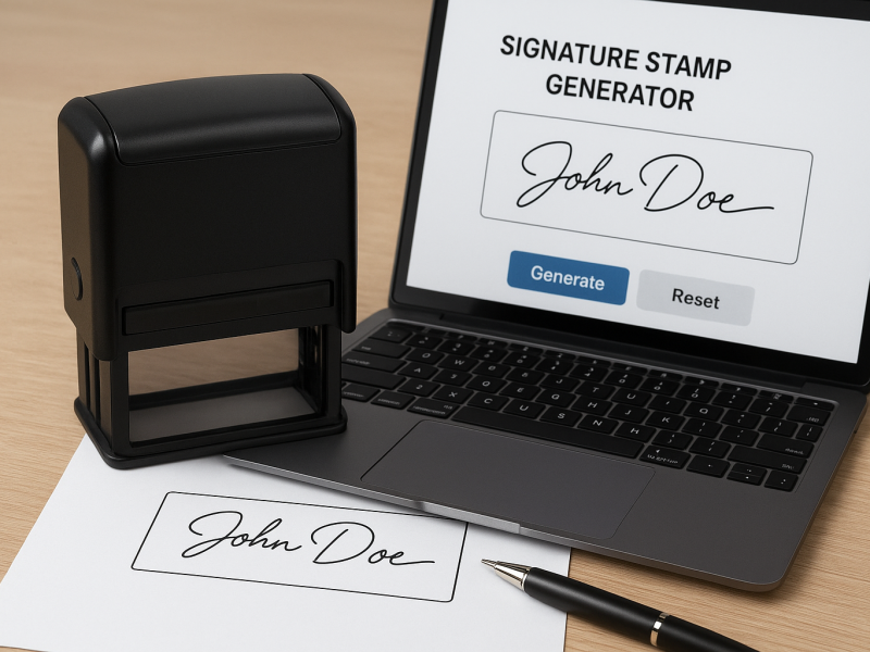 Signature Stamp Generator